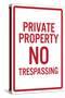 Private Property No Trespassing-null-Stretched Canvas