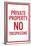 Private Property No Trespassing-null-Framed Poster