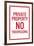 Private Property No TrespassingPoster-null-Framed Art Print