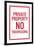 Private Property No TrespassingPoster-null-Framed Art Print