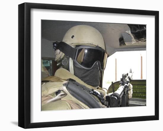 Private Security Contractorr on a Mission in Baghdad, Iraq-Stocktrek Images-Framed Photographic Print