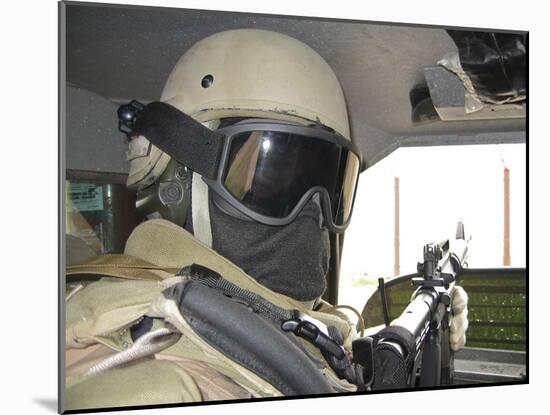 Private Security Contractorr on a Mission in Baghdad, Iraq-Stocktrek Images-Mounted Photographic Print