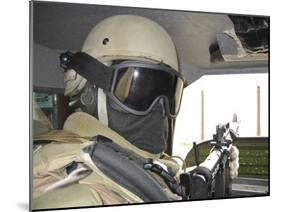 Private Security Contractorr on a Mission in Baghdad, Iraq-Stocktrek Images-Mounted Photographic Print