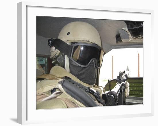 Private Security Contractorr on a Mission in Baghdad, Iraq-Stocktrek Images-Framed Photographic Print