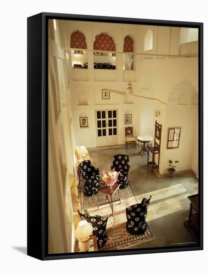 Private Sitting Area in One of the Bedroom Suites, Neemrana Fort Palace Hotel, Neemrana, India-John Henry Claude Wilson-Framed Stretched Canvas