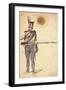 Private Soldier of the Hungarian Infantry, 1835-1849 (Watercolour)-Johan Baptiste Heinefetter-Framed Giclee Print