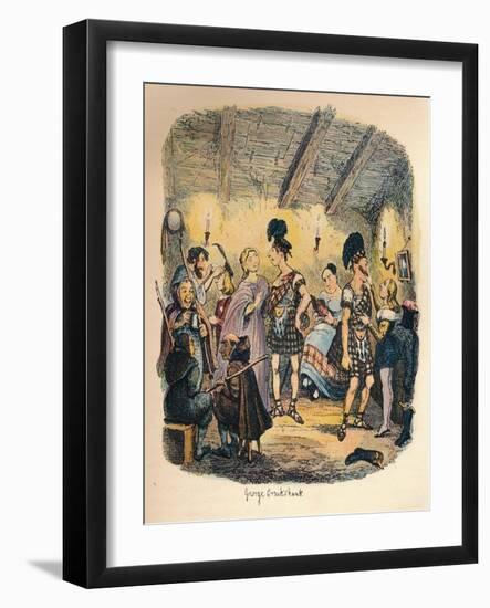 Private Theatres, C1900-George Cruikshank-Framed Giclee Print