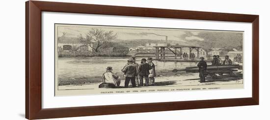 Private Trial of the New Fish Torpedo at Woolwich before Mr Goschen-Joseph Nash-Framed Giclee Print