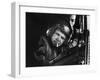 Private Wayne Hoilien, with Cigarette in Mouth, Aboard Yankee Papa 13 as a Gunner-Larry Burrows-Framed Photographic Print