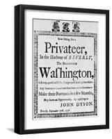 Privateer, 1776-null-Framed Giclee Print