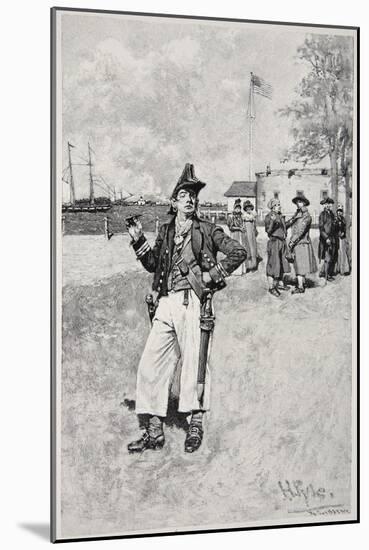 Privateersman Ashore, Published in 1810-Howard Pyle-Mounted Giclee Print