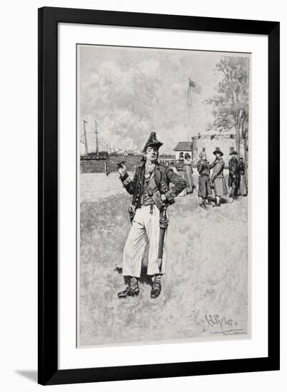 Privateersman Ashore, Published in 1810-Howard Pyle-Framed Giclee Print