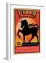 Priya 50's Safety Matches-null-Framed Art Print