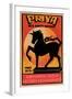 Priya 50's Safety Matches-null-Framed Art Print