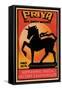 Priya 50's Safety Matches-null-Framed Stretched Canvas