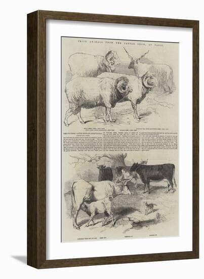 Prize Animals from the Cattle Show, at Paris-null-Framed Giclee Print