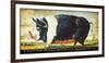 Prize Black Sow-Sean Aherne-Framed Giclee Print