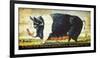 Prize Black Sow-Sean Aherne-Framed Giclee Print