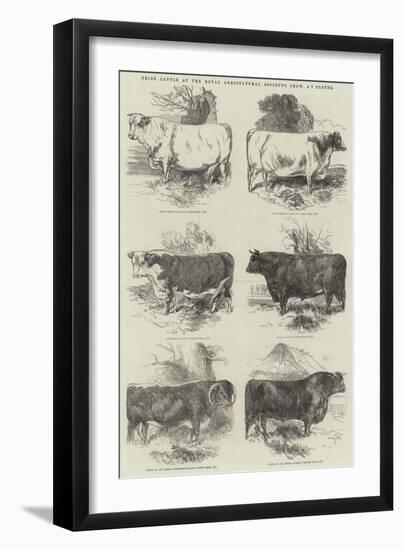 Prize Cattle at the Royal Agricultural Society's Show, at Exeter-Harrison William Weir-Framed Giclee Print