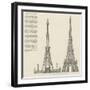 Prize Designs for the Great Tower-null-Framed Giclee Print