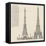 Prize Designs for the Great Tower-null-Framed Stretched Canvas