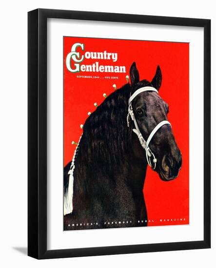 "Prize Draft Horse," Country Gentleman Cover, September 1, 1944-Salvadore Pinto-Framed Giclee Print