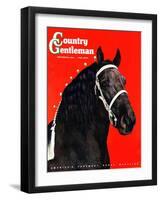 "Prize Draft Horse," Country Gentleman Cover, September 1, 1944-Salvadore Pinto-Framed Giclee Print