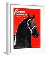 "Prize Draft Horse," Country Gentleman Cover, September 1, 1944-Salvadore Pinto-Framed Giclee Print