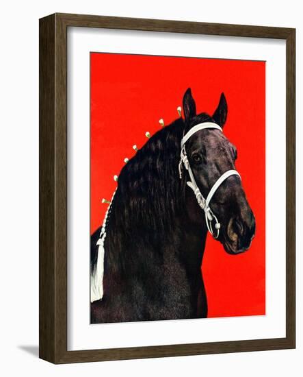 "Prize Draft Horse,"September 1, 1944-Salvadore Pinto-Framed Giclee Print