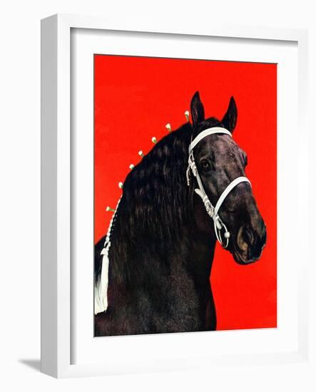 "Prize Draft Horse,"September 1, 1944-Salvadore Pinto-Framed Giclee Print