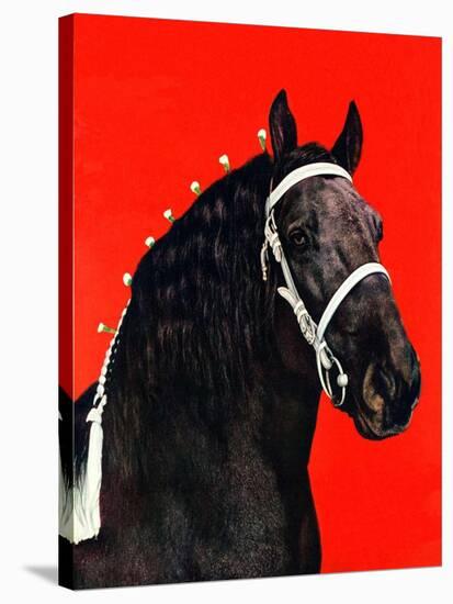 "Prize Draft Horse,"September 1, 1944-Salvadore Pinto-Stretched Canvas