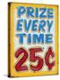 Prize Every Time Distressed-Retroplanet-Stretched Canvas