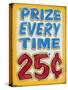 Prize Every Time Distressed-Retroplanet-Stretched Canvas