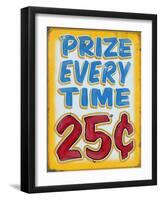 Prize Every Time Distressed-Retroplanet-Framed Giclee Print