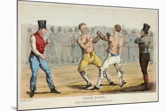 Prize Fight-Henry Thomas Alken-Mounted Giclee Print