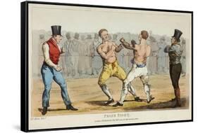 Prize Fight-Henry Thomas Alken-Framed Stretched Canvas