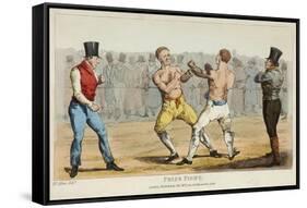 Prize Fight-Henry Thomas Alken-Framed Stretched Canvas