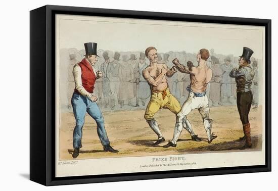 Prize Fight-Henry Thomas Alken-Framed Stretched Canvas