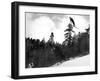 Prize Winnning Leap (b/w photo)-null-Framed Photographic Print