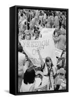 Pro-Choice Democrats Protesting the Anti-Abortion Candidate, Ellen McCormack, 1976-null-Framed Stretched Canvas