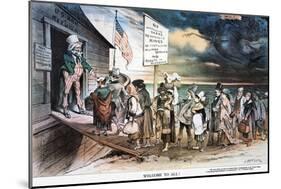 Pro-Immigration Cartoon-Joseph Keppler-Mounted Giclee Print