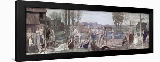 Pro Patria Ludux, l'exercice pour la Patrie-Pierre Puvis de Chavannes-Framed Giclee Print