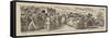 Probable Effects of over Female Emigration-George Cruikshank-Framed Stretched Canvas