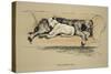 Probation, 1930, 1st Edition of Sleeping Partners-Cecil Aldin-Stretched Canvas