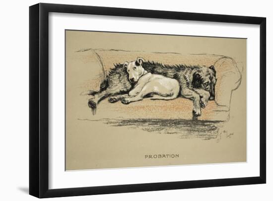 Probation, 1930, 1st Edition of Sleeping Partners-Cecil Aldin-Framed Giclee Print