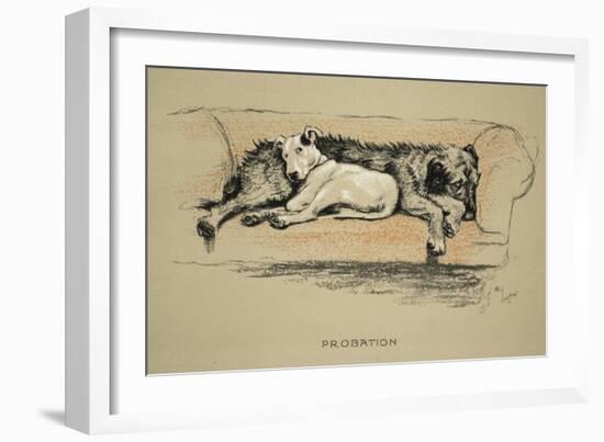 Probation, 1930, 1st Edition of Sleeping Partners-Cecil Aldin-Framed Giclee Print