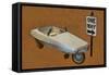 Probe Pedal Car-Michelle Calkins-Framed Stretched Canvas