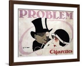 Problem Cigarettes, 1912-Hans Rudi Erdt-Framed Giclee Print