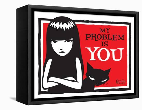 Problem Is You-Emily the Strange-Framed Stretched Canvas