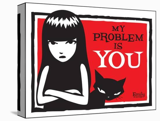 Problem Is You-Emily the Strange-Stretched Canvas